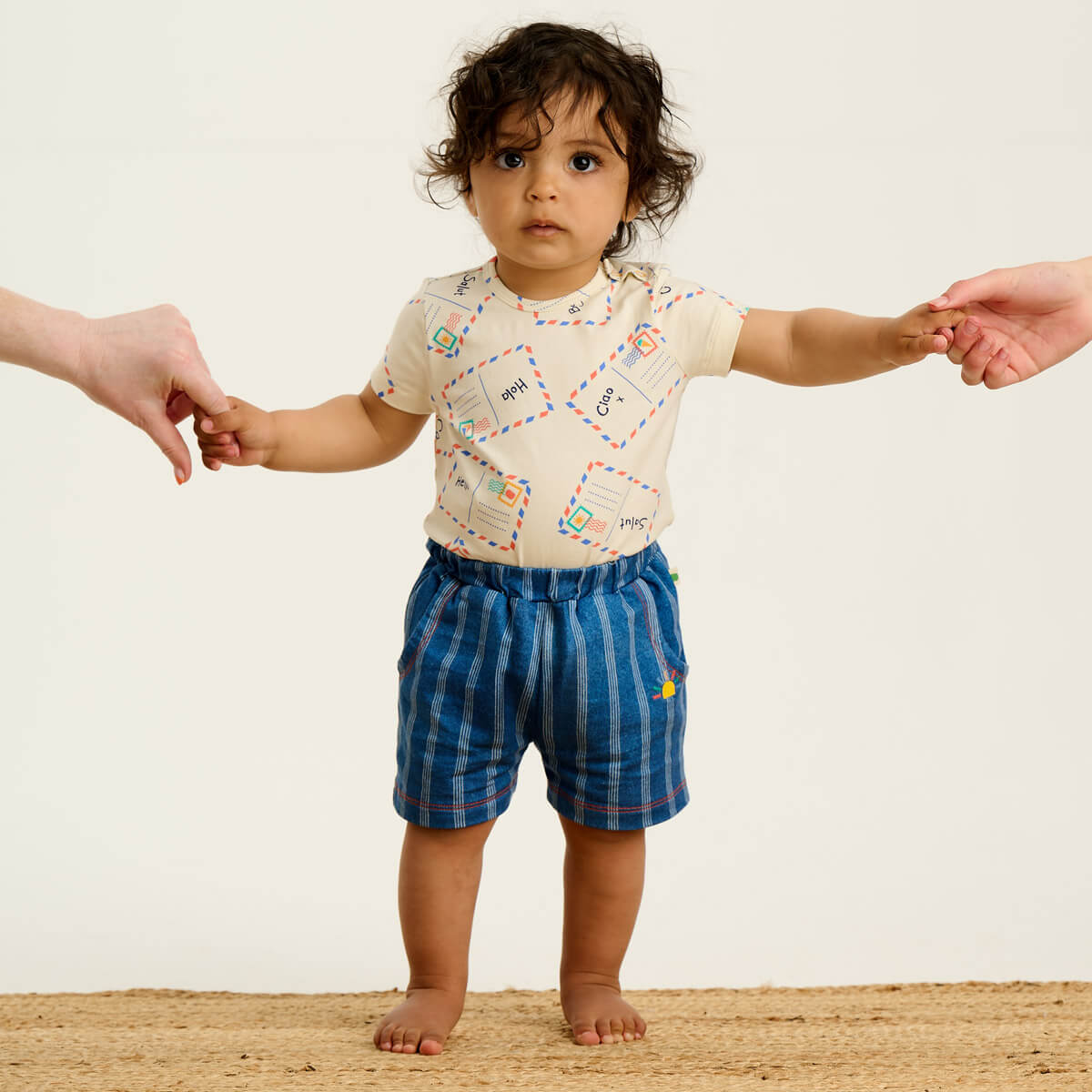 Mykanos - Denim Pinstripe Baby & Kids Shorts