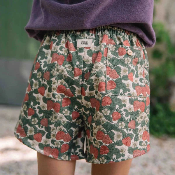 Strawberry Twill Shorts