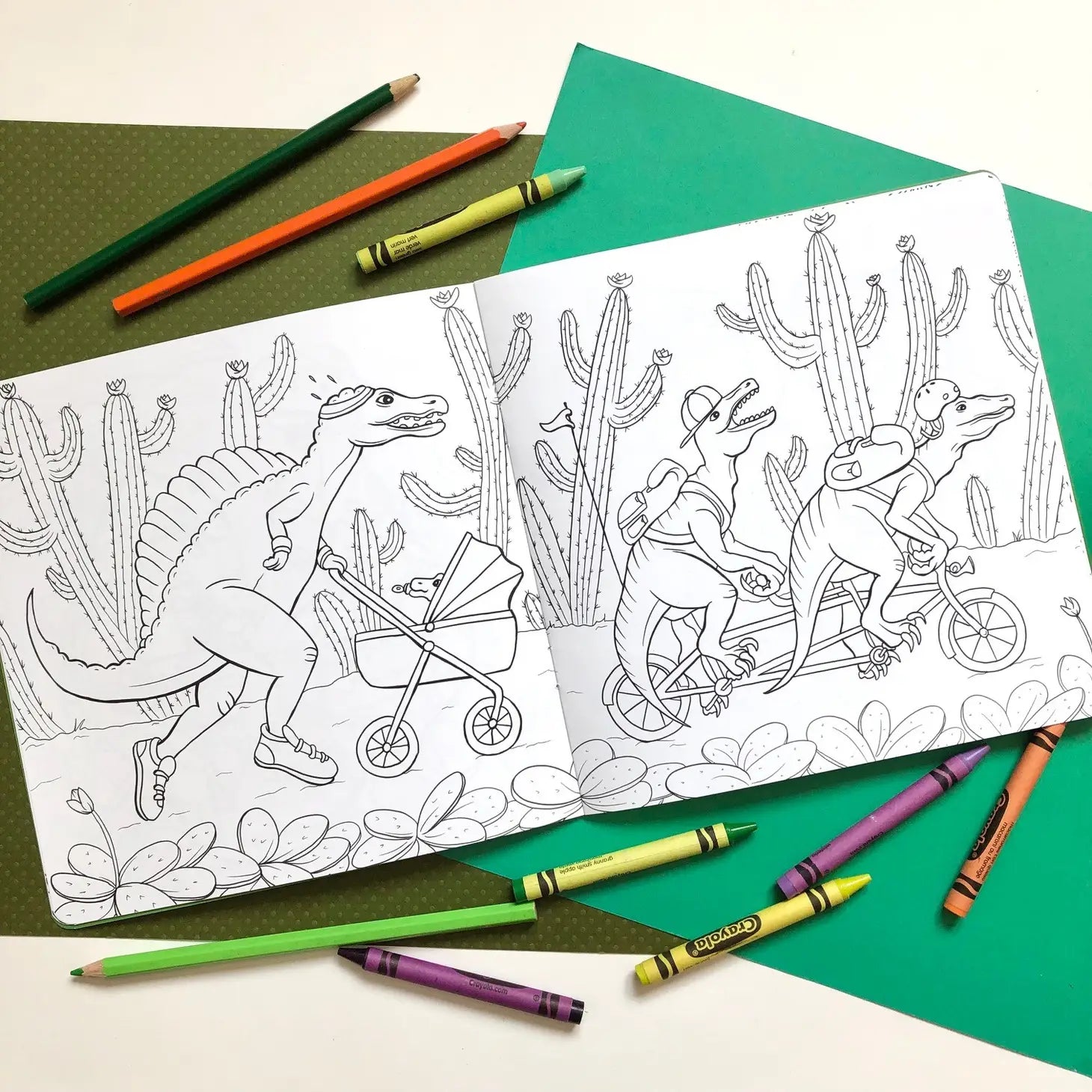 dinosaur holding balloons while skateboarding